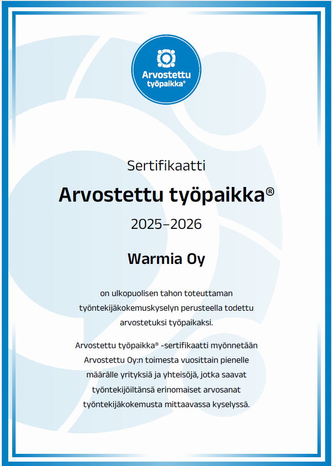 Arvostettu työpaikka®